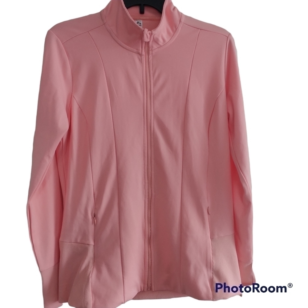 RBX Zip Front Wicking Active Wear Pink Jacket M